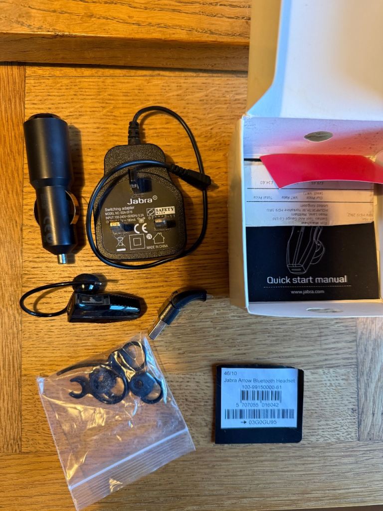 Jabra Arrow Bluetooth Headset.