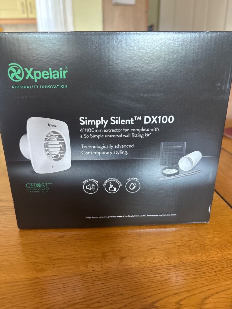 Xpelair Simply Silent DX100 Extractor Fan - New in Box
