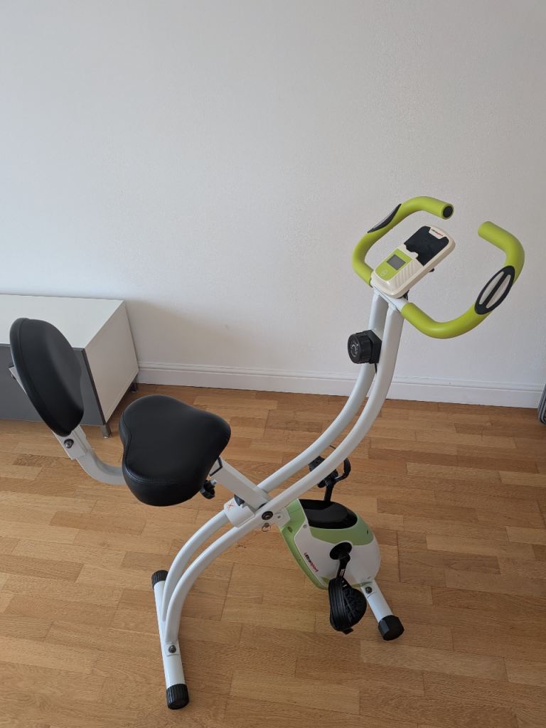 Ultrasport F-Bike Exercise Bike – White and Green