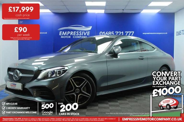 2019 69 MERCEDES-BENZ C-CLASS 2.0 C220D AMG LINE (PREMIUM) COUPE 2DR DIESEL G-TR