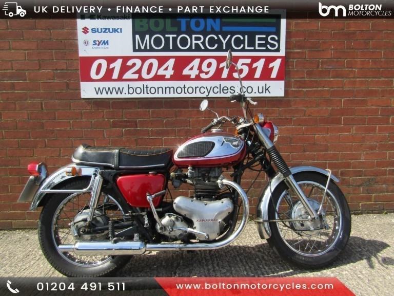 KAWASAKI W1 650 Classic Motorcycle 1966 red