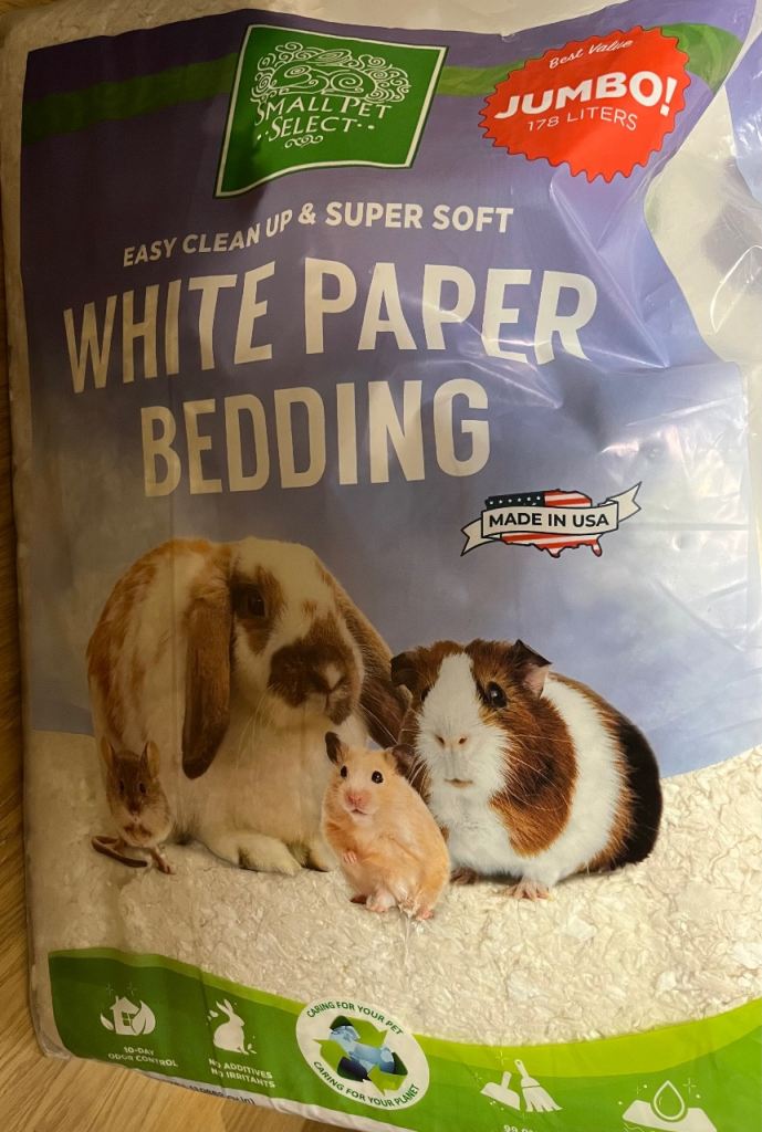 White Paper Bedding hamster & bedding