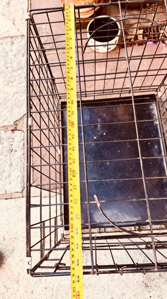 Two dog cages