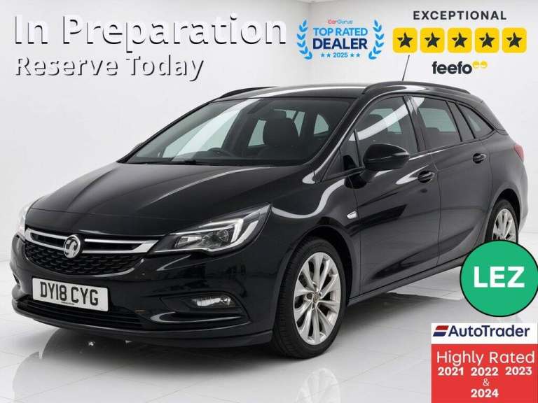 2018 Vauxhall Astra 1.4i 16V Design 5dr ESTATE PETROL Manual