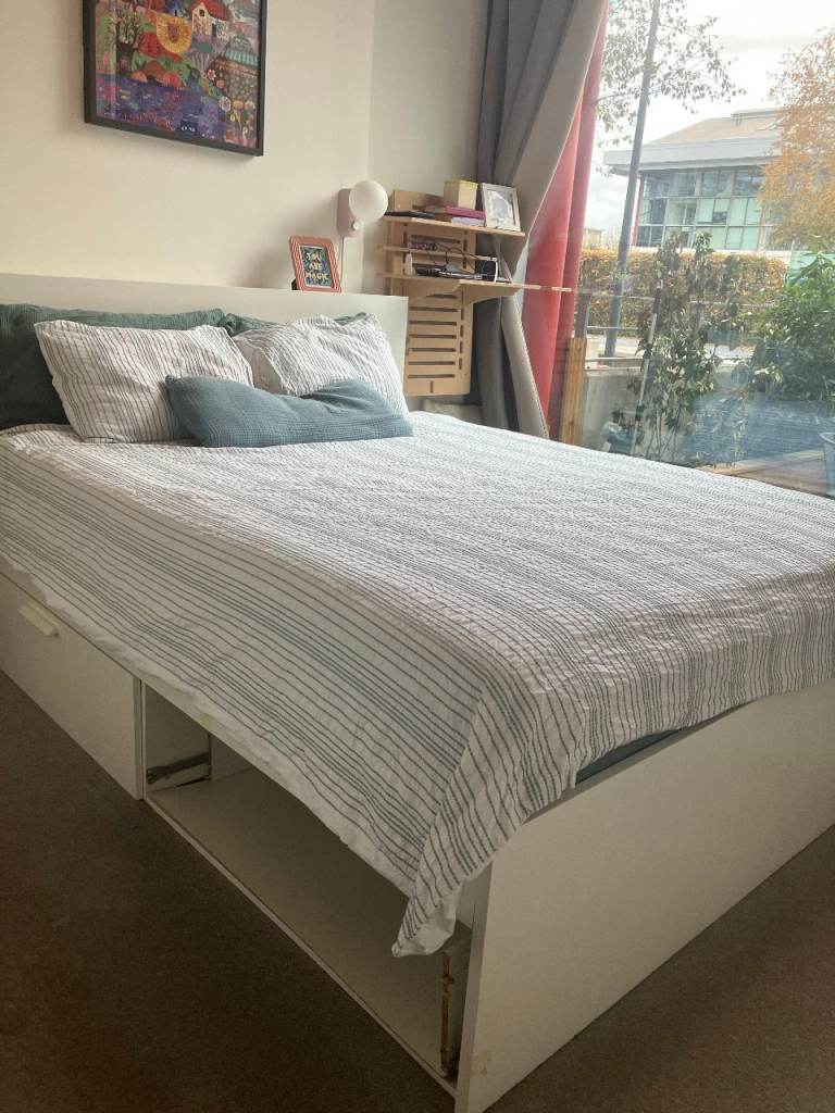 IKEA Brimnes standard king bed frame