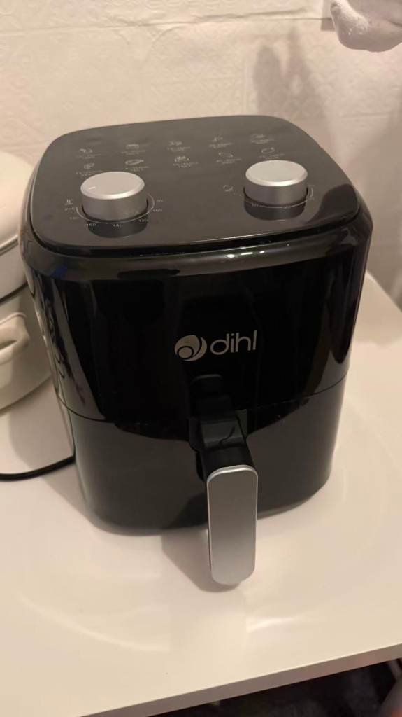 Dihl 5.5L dial Control Air Fryer - Black