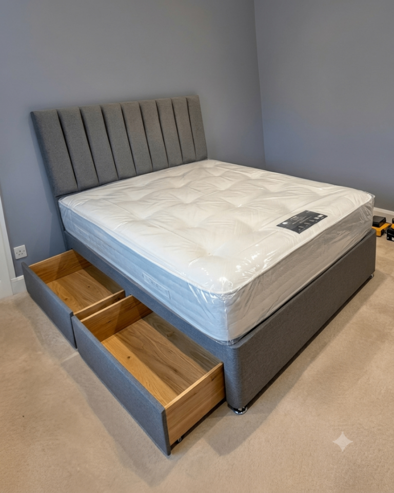 Limited Time DEAL --------------Single , Small Double , King Size DIVAN bed With MATTRESS BRAND NEW 