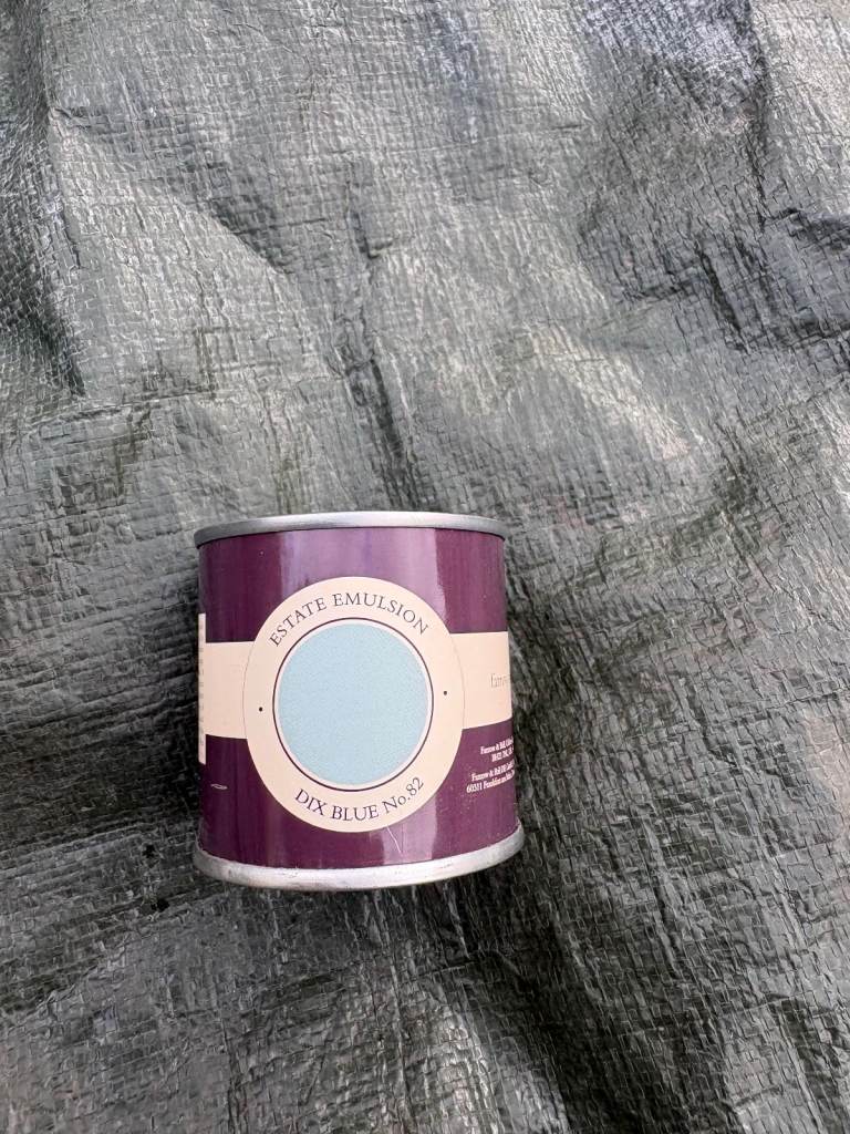 Farrow and ball taster pot Dix Blue