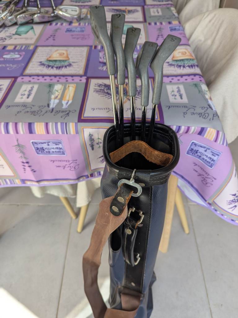 Solex Golf Irons Set (4, 6, 8, P, S) – Fair Condition With Free Pencil Golf Bag