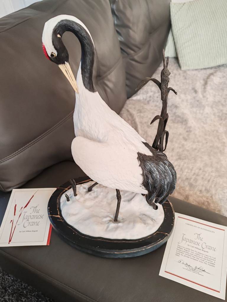 The Japanese Crane by Carl William Regutti – Franklin Mint Figurine