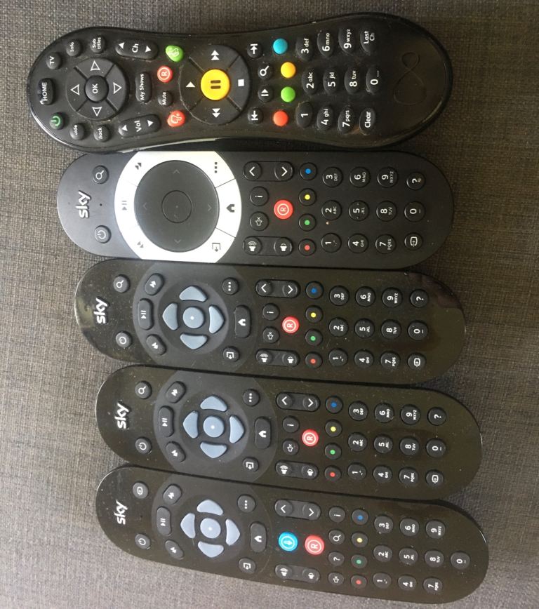 Remote controlled for Sky and Virgin 