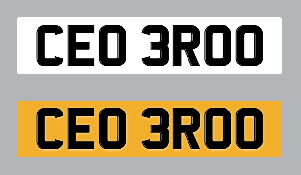 CEO BROO Personalised private car number plates (CEO , BOSS , BRO, BROTHER) 