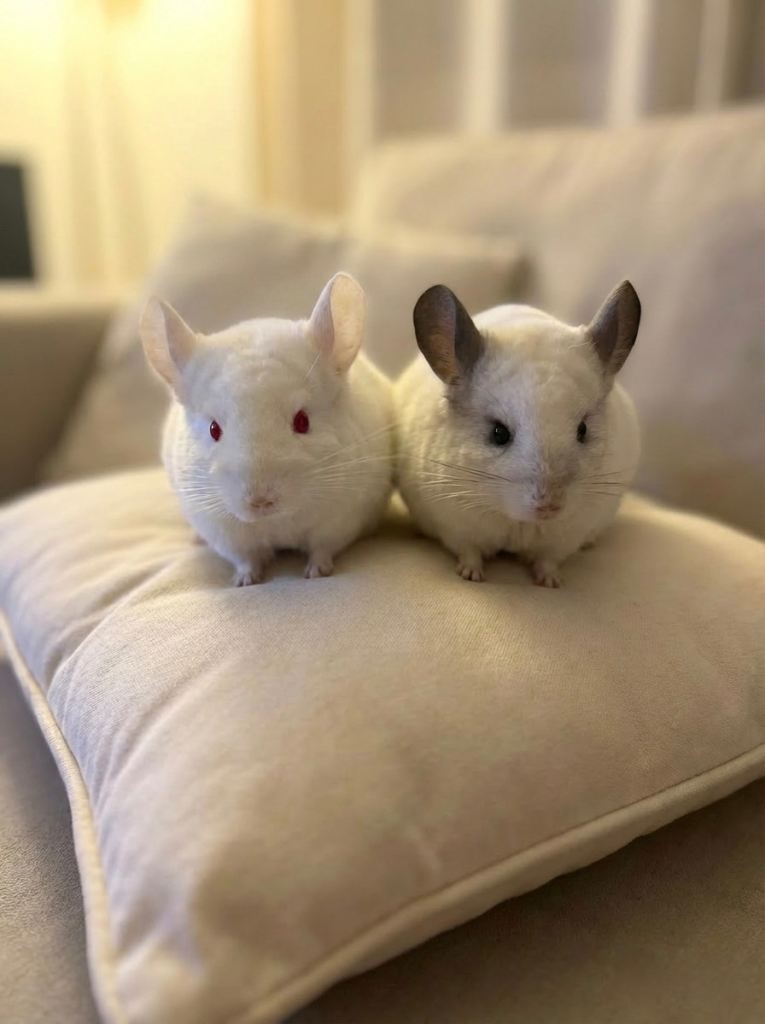 Pair of Chinchillas  1.5 years old