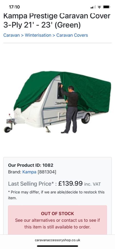 Caravan cover new