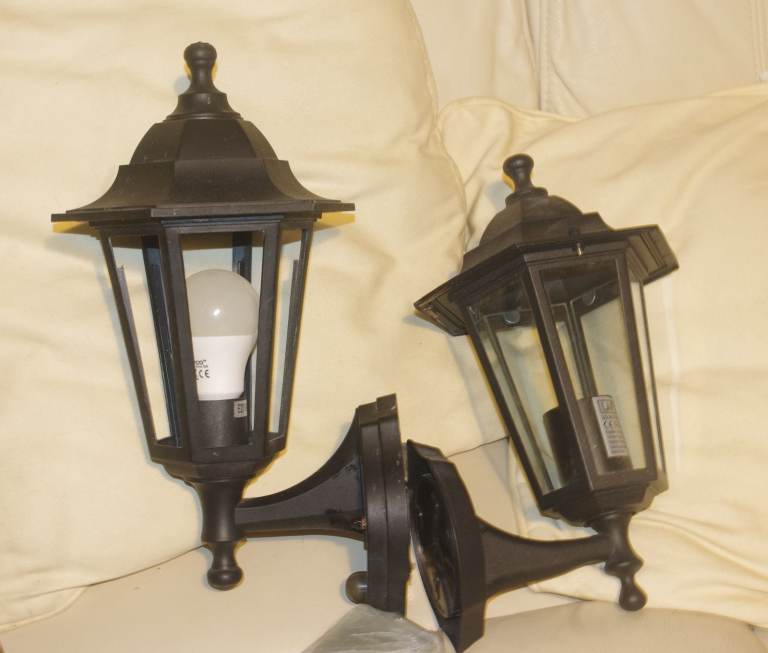 3 Outdoor Wall Lanterns.