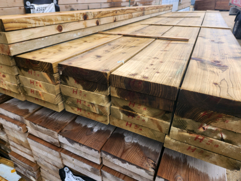 9x2 Planed Tanalised C24 Timber (45mm x 220mm)