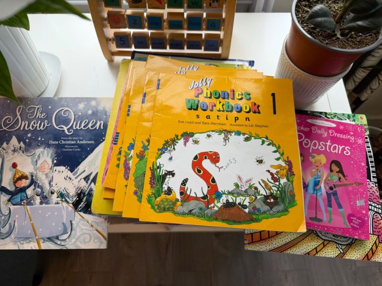 Jolly Phonics Workbooks & Kids Books - Good Condition