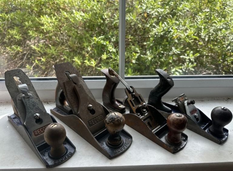 RECORD & other Vintage Wood Planes X4 - Good Fair Condition