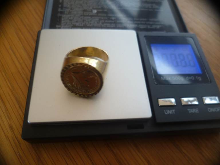 Vintage 18RG Queen Victoria DEI GRATIA DEF Britt Regina Ring