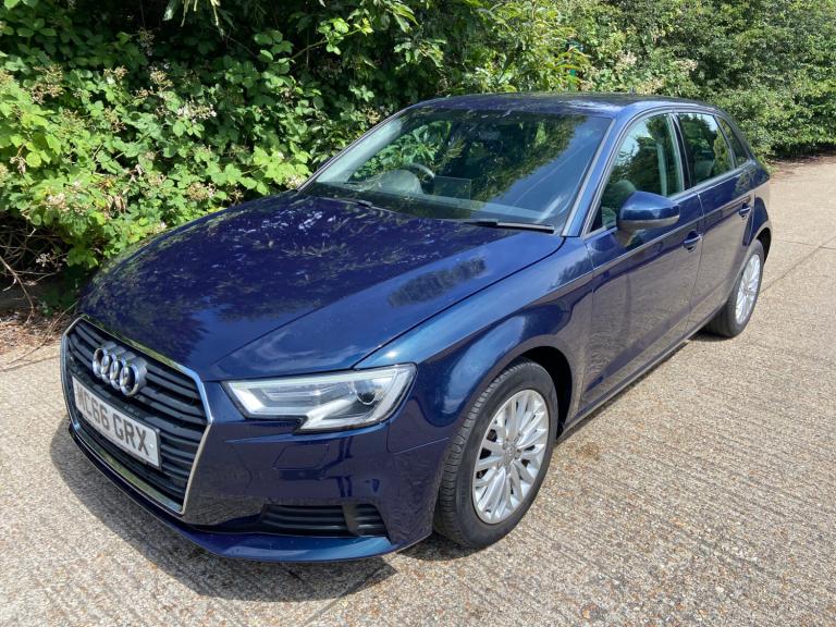 2017 Audi A3 1.6 TDI SE Technik 5dr Blue 59k Miles Years MOT Warranty £20 Road Tax HATCHBACK Dies...
