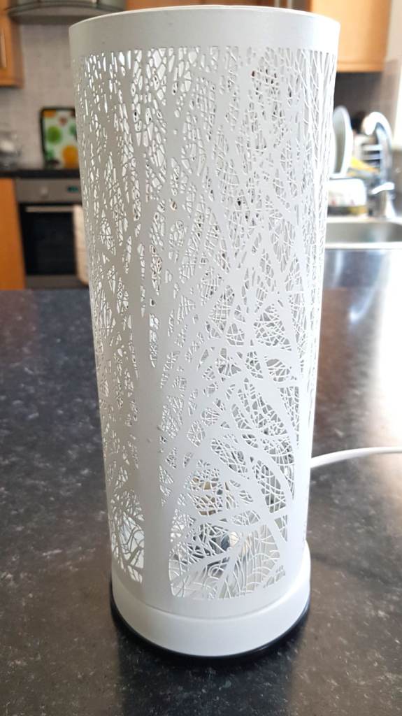 White Touch Lamp with Oil or Wax Burner Holder