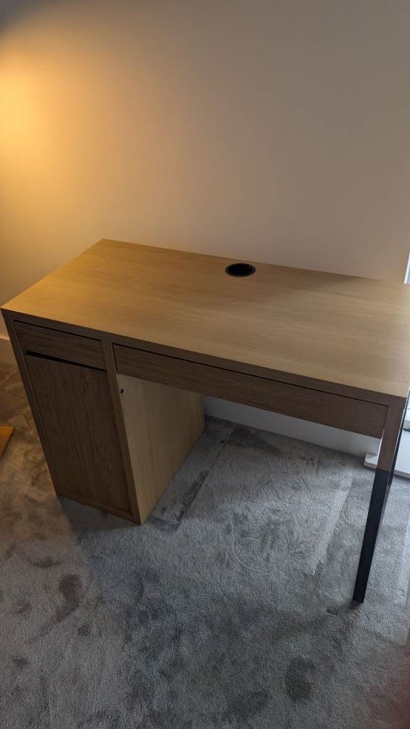 Ikea Desk with Drawer and Cabinet – Good Condition