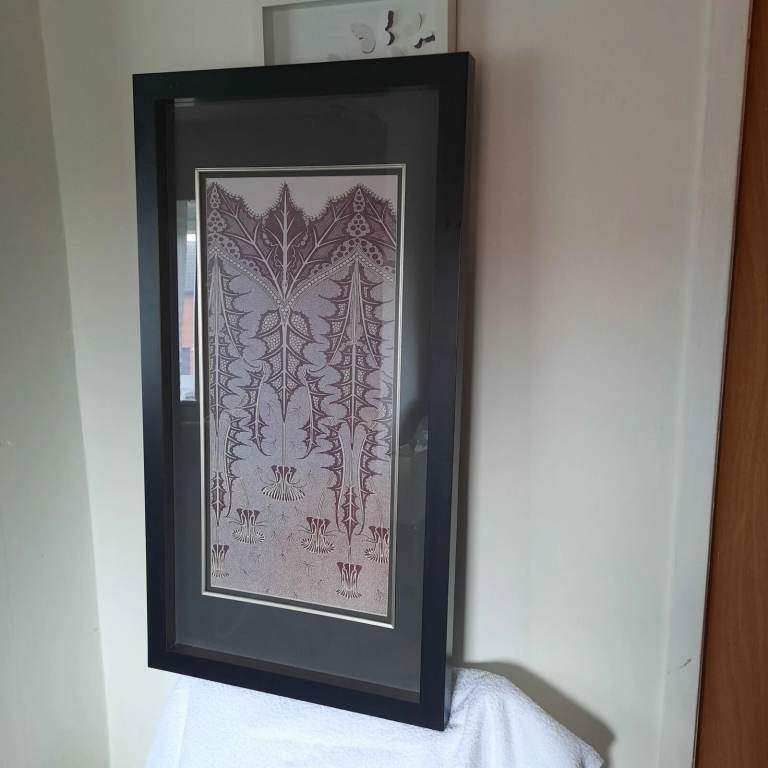 Côtē Table picture, heavy frame 98 cm x 53 cm