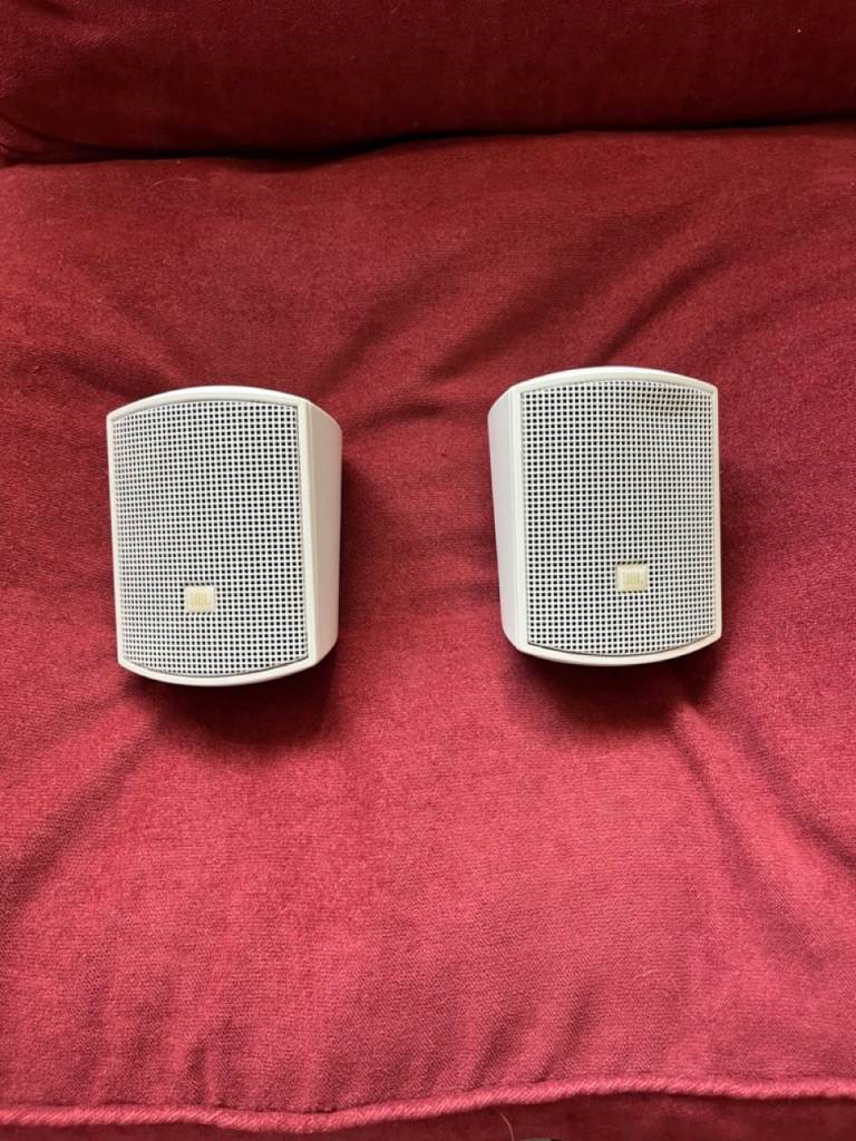 JBL Control 52 Ultra-Compact Satellite Speakers - White (Pair) plus brackets!