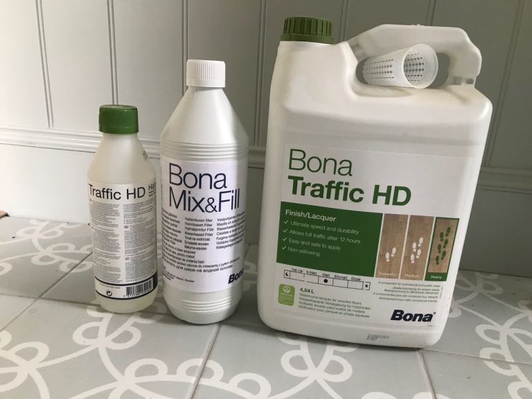 Bona Traffic HD Floor Lacquer and Mix & Fill – New