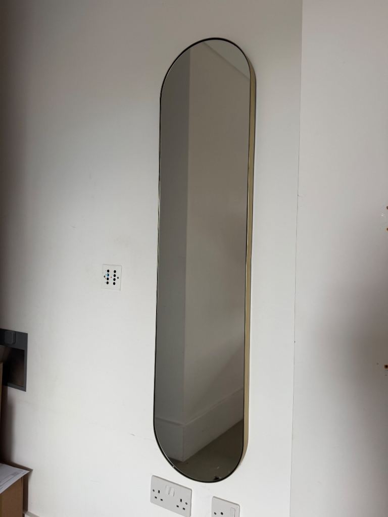 MADE Full Oval Wall Mirror - Gold Frame, Great Condition