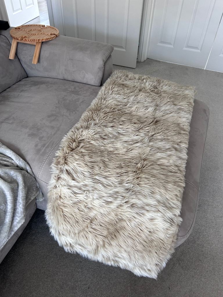 FREE Faux Fur Beige Blanket 