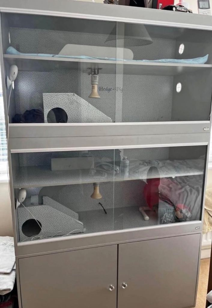 TVT Vivarium - 2 X 2 Tier Vivariums For Hedgehogs etc