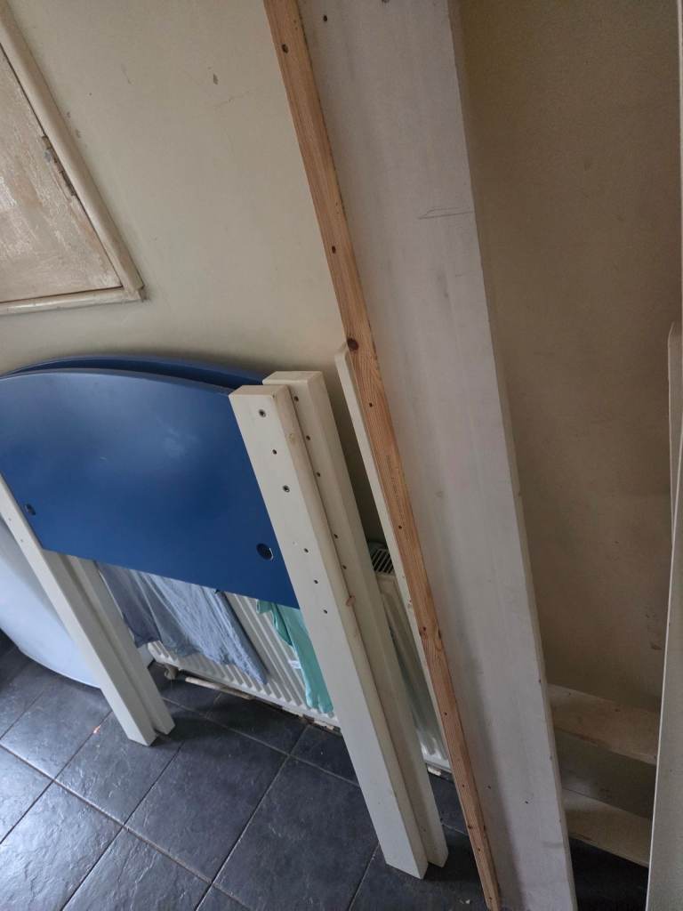 Blue Single Cabin Bed Frame – Fair Condition