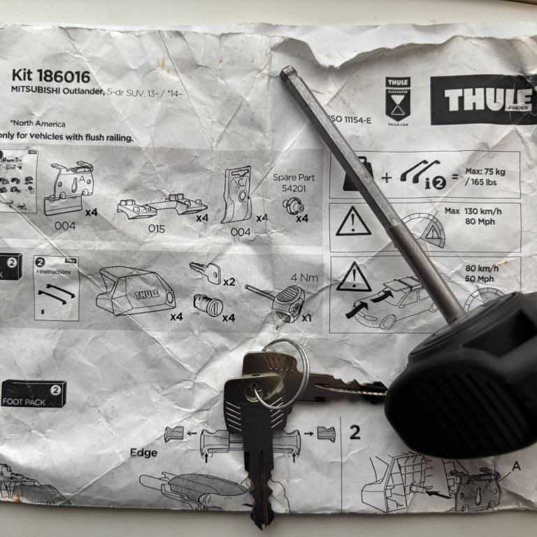 Roof Bars for Mitsubishi Outlander 2013-onwards