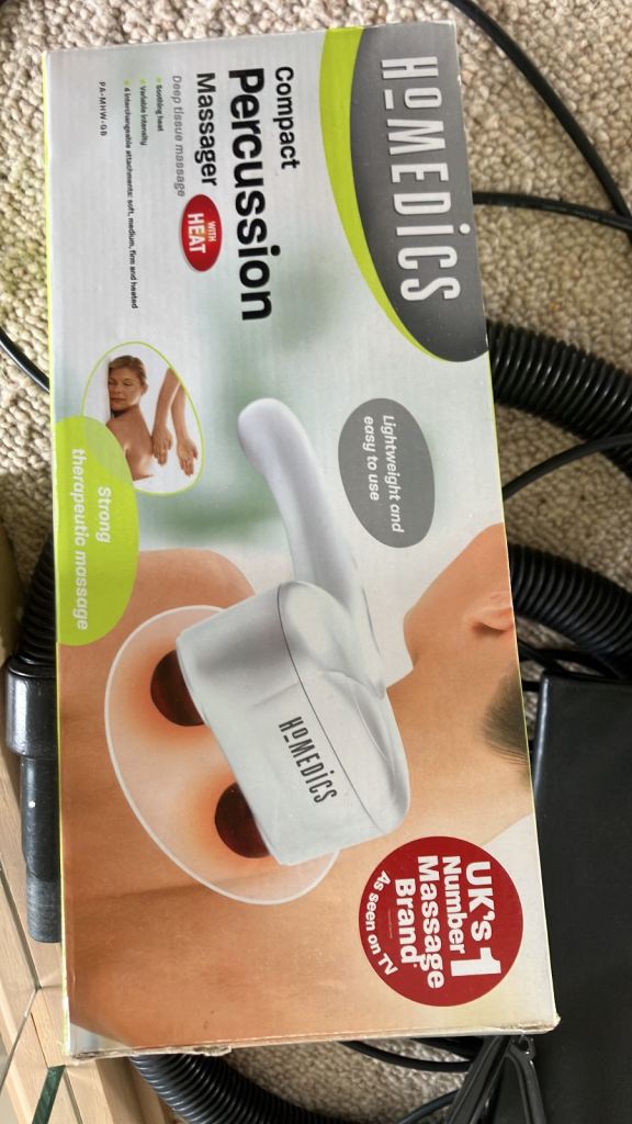 HoMedics Compact Percussion Massager with Heat – Brand New
