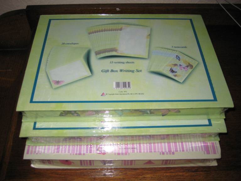 Three Gift Box Writing Sets - £3.00 Each or 3 for £8.00