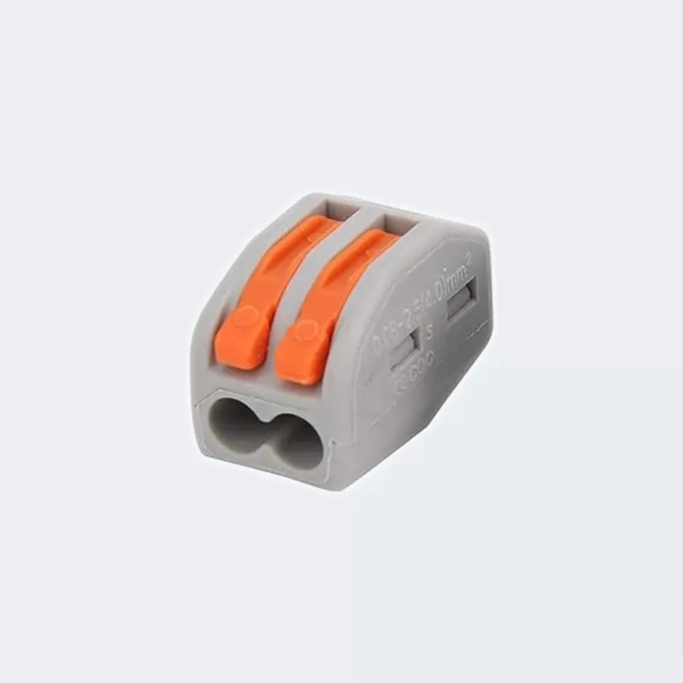 50 x PCT-212 Lever Cable Connectors 2 Pin Spring Terminal Block Free Next Day Delivery