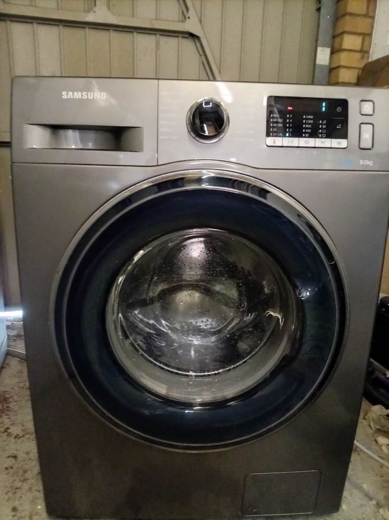 Samsung Eco bubble Washing Machine – Silver, 8kg Capacity