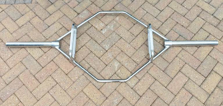 Blk box olympic commercial grade hex trap deadlift barbell bar