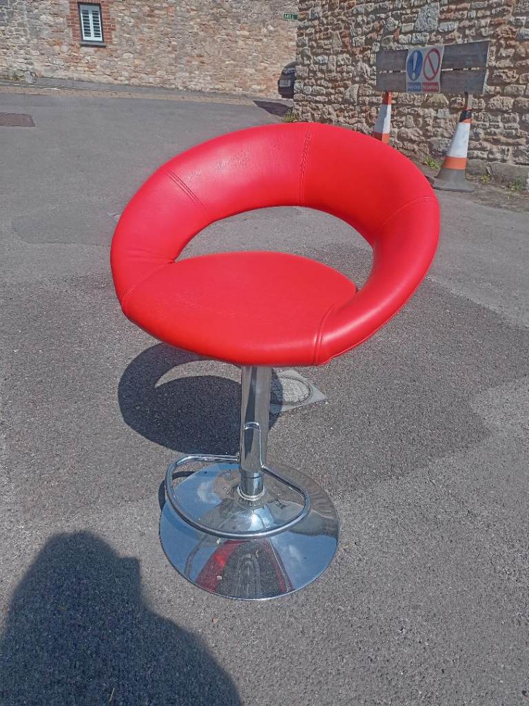 Red bar stool