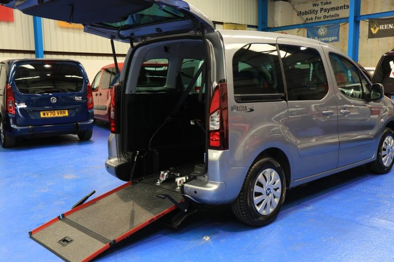 Peugeot Partner Petrol Wheelchair Accessible Vehicle Mobility WAV Ramp Winch
