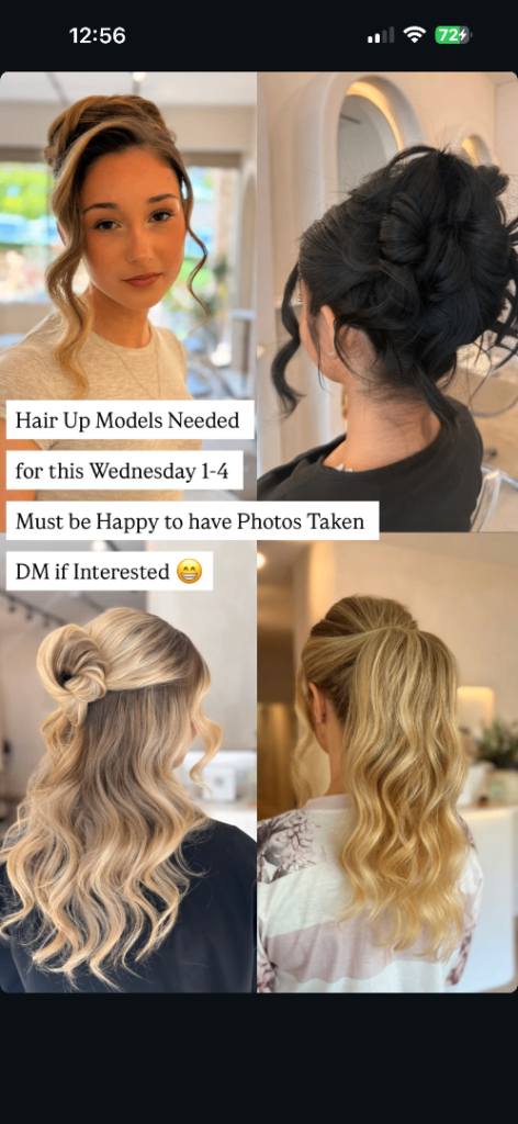 Hair up Models 