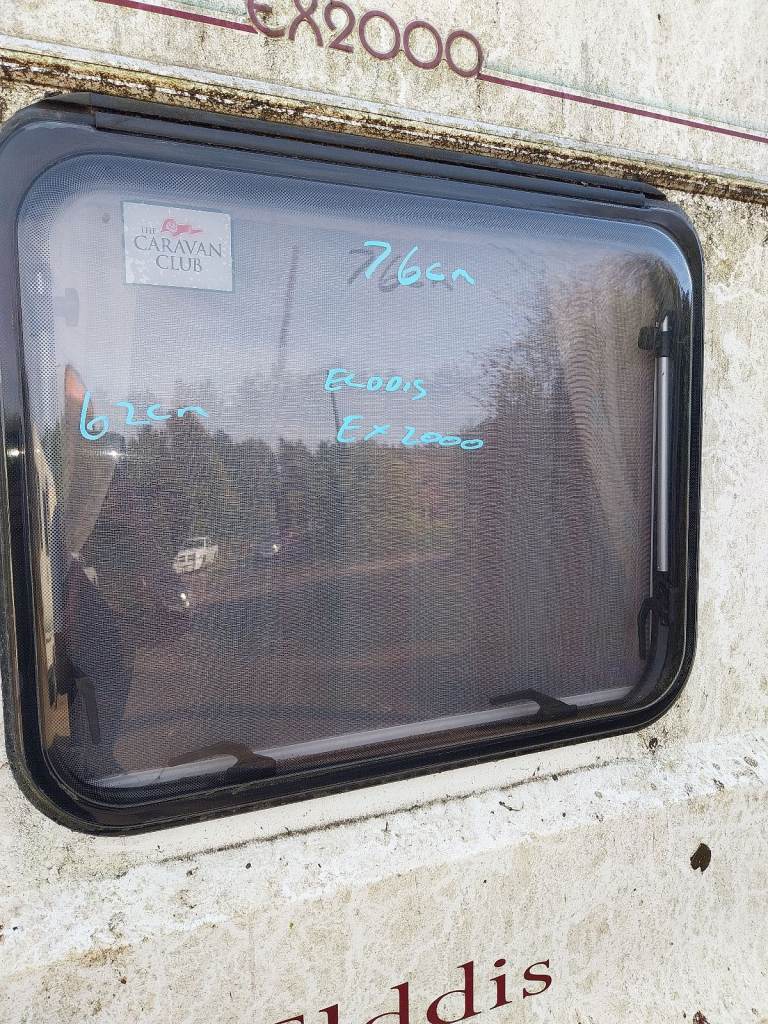 Elddis caravan rear window 