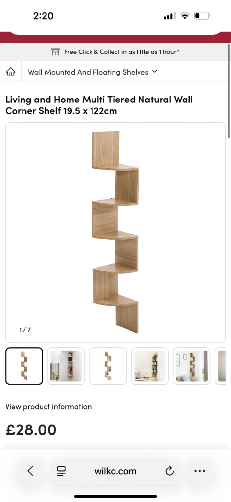 5 tier corner shelf | brand new 