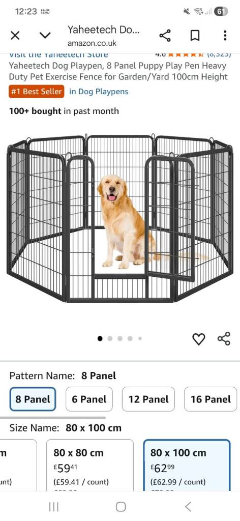 Yaheetech large dog pen