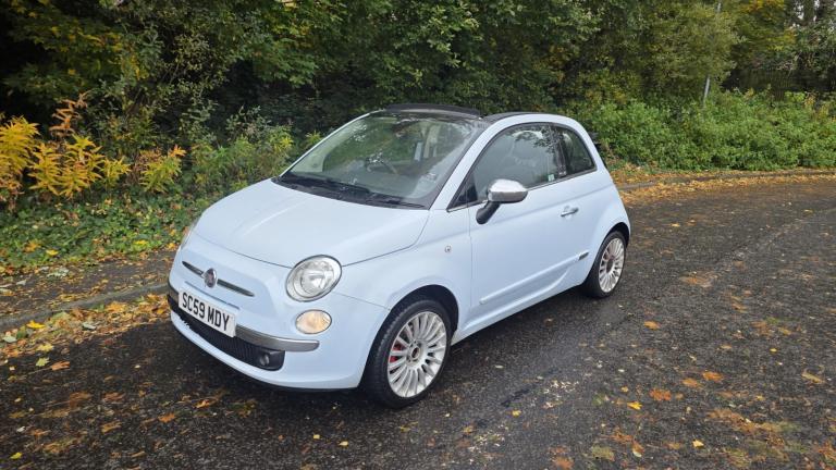 Fiat, 500, Convertible, 2009, Manual, 1368 (cc), 3 doors