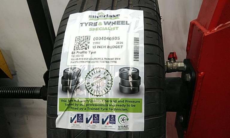 195-65-R15 95h Churchill Rcb008 5mm Partworn Pressure Tested Tyre