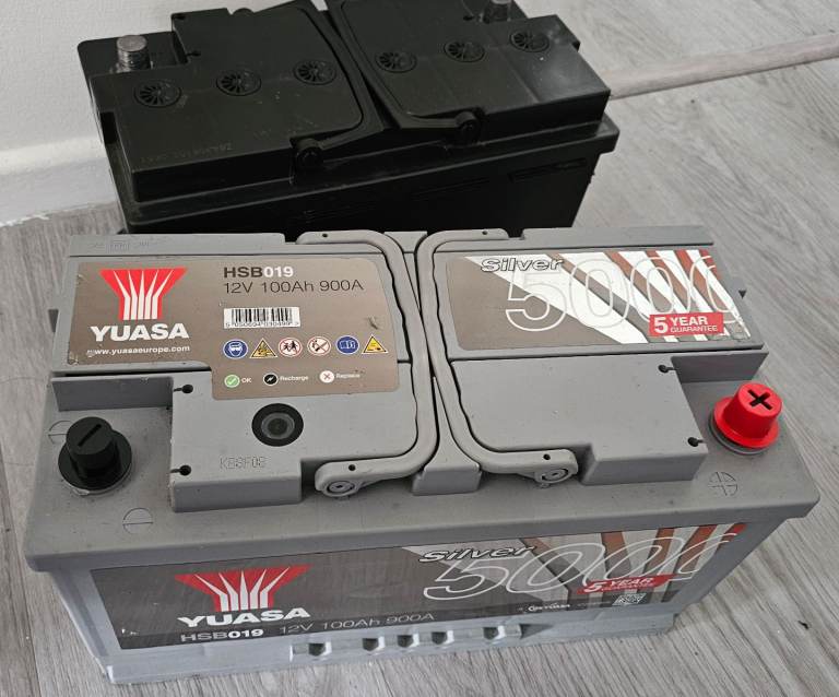 💥 1X AGM CAR BATTERY 80Ah 💥 1X CAR BATTERY 100Ah