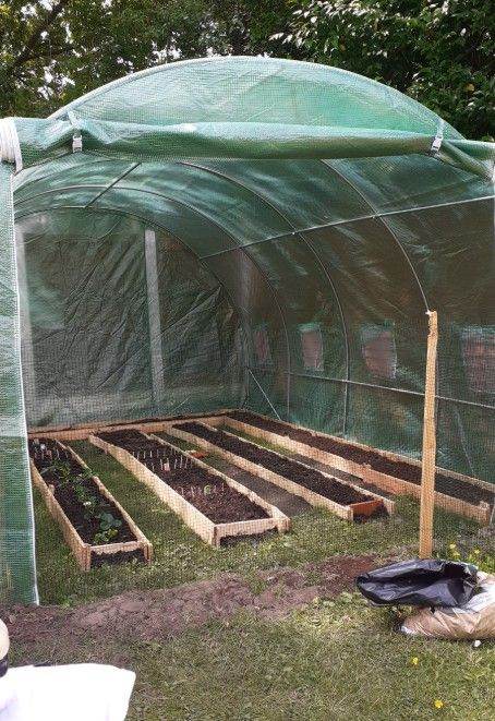 4.5x2 Meter Green Polytunnel Greenhouse | Brand New with Steel Frame