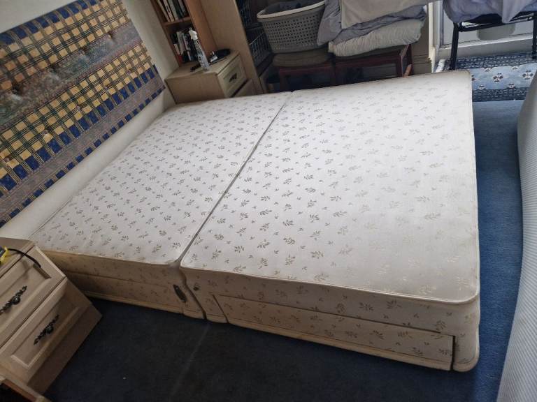 King Size Simba Mattress with 4-Drawer Divan Base